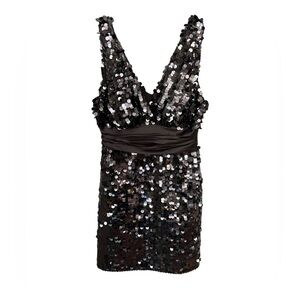 Vintage XXI Sequins Y2K Dress Small
